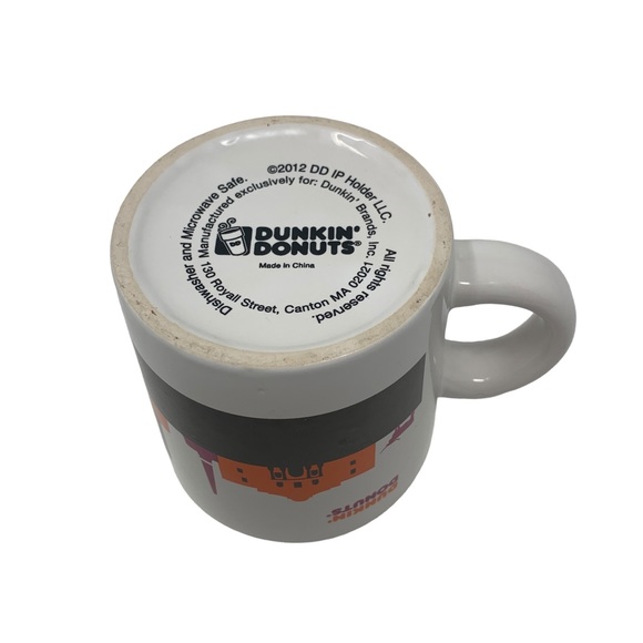 Dunkin’ Donuts Texas Mug “Texas Runs on Dunkin’” Orange Interior 14 oz - Picture 5 of 6